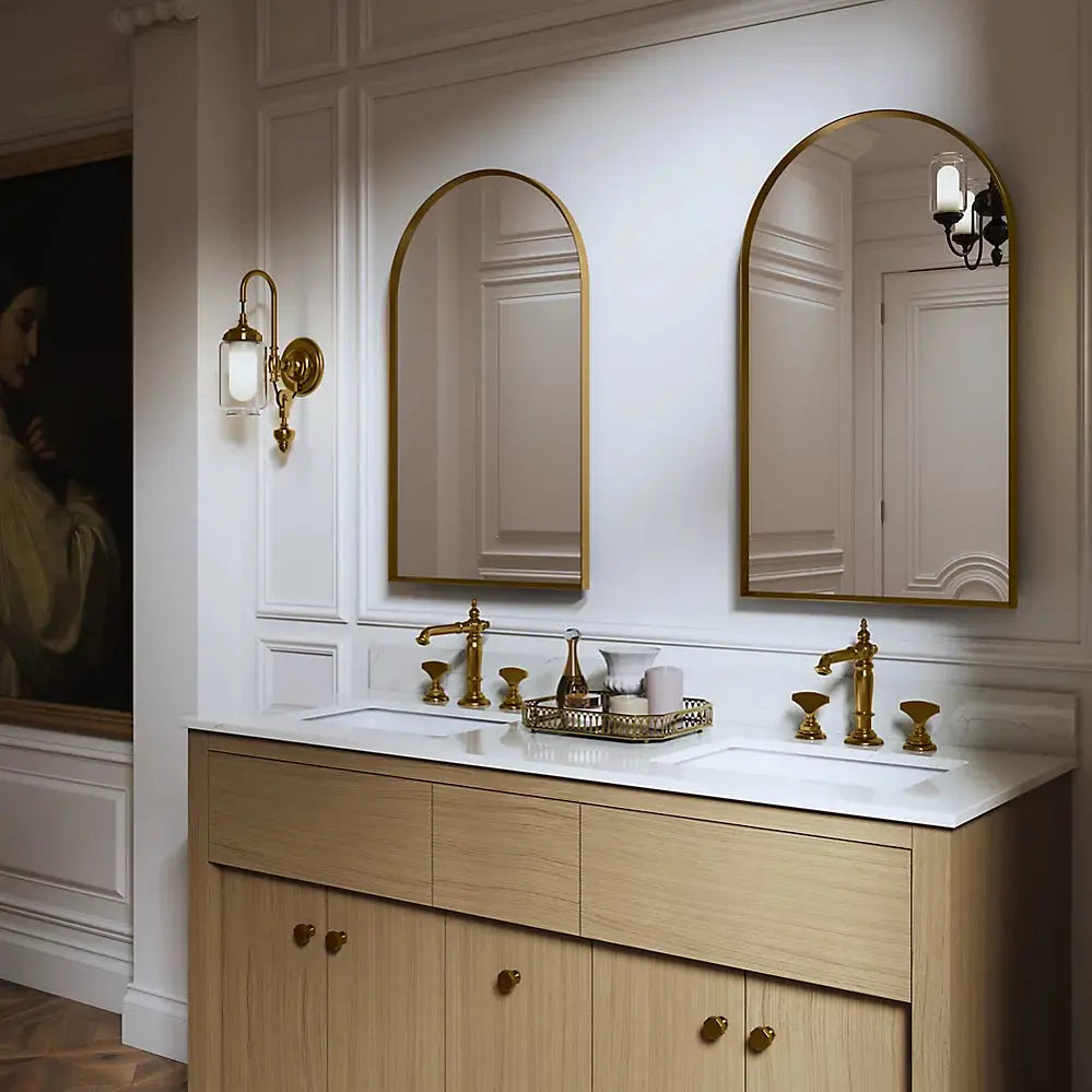 Kohler Verdera 20" x 34" Arched Framed Medicine Cabinet Left Hinged - Plumbing Market