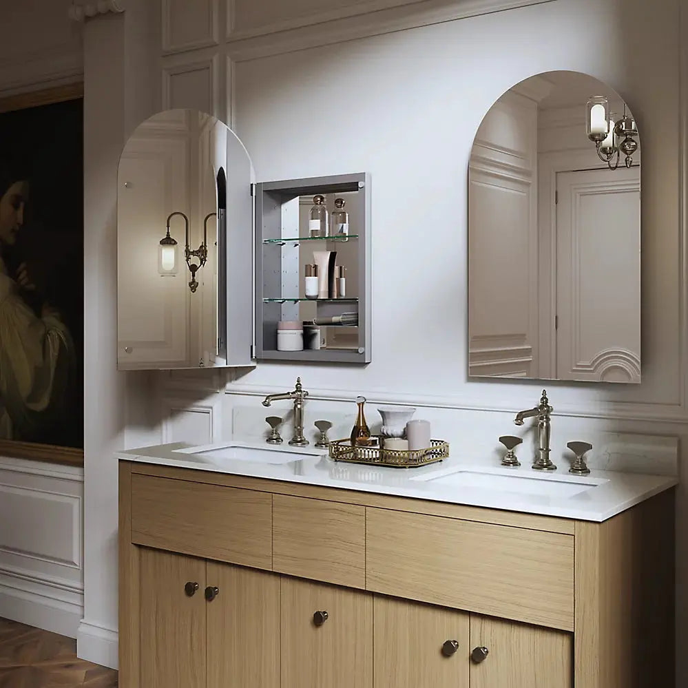 Kohler Verdera 20" x 34" Arched Medicine Cabinet Left Hinged - Plumbing Market