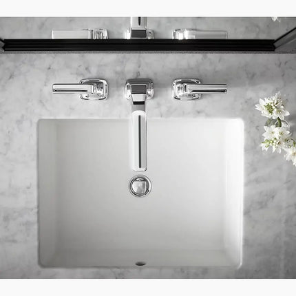 Kohler Verticyl 19-3/4" Rectangular Undermount Bathroom Sink in White - Plumbing Market