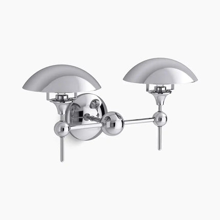 Kohler Vorleigh 2 Light Sconce 27945-SC02-CPL - Plumbing Market
