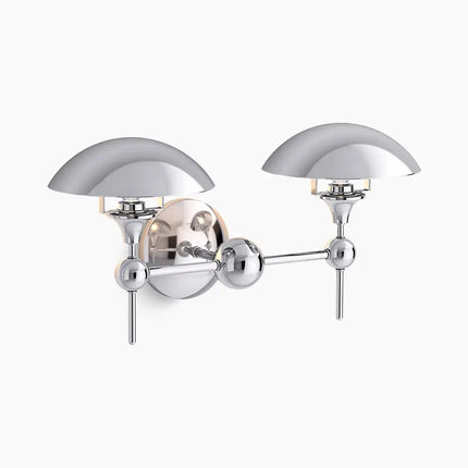 Kohler Vorleigh 2 Light Sconce 27945-SC02-CPL - Plumbing Market