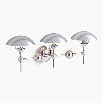 Kohler Vorleigh 3 Light Sconce 27946-SC03-CPL - Plumbing Market