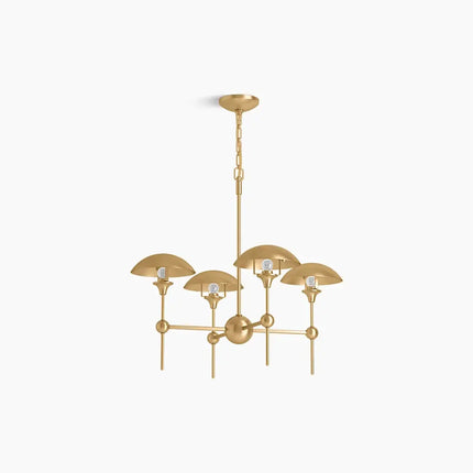 Kohler Vorleigh 4 Light Chandelier 27950-CH04-2GL - Plumbing Market
