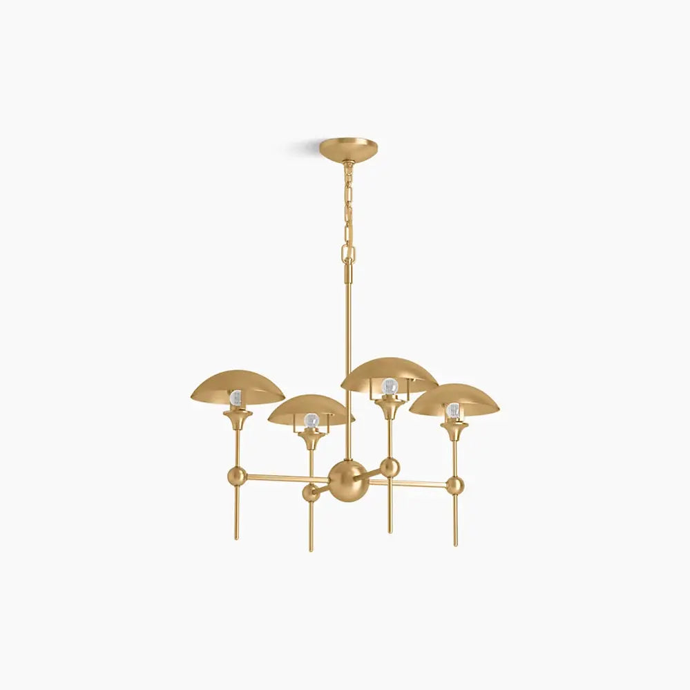 Kohler Vorleigh 4 Light Chandelier 27950-CH04-2GL - Plumbing Market