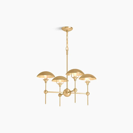 Kohler Vorleigh 4 Light Chandelier 27950-CH04-2GL - Plumbing Market