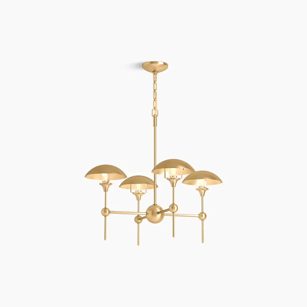 Kohler Vorleigh 4 Light Chandelier 27950-CH04-2GL - Plumbing Market