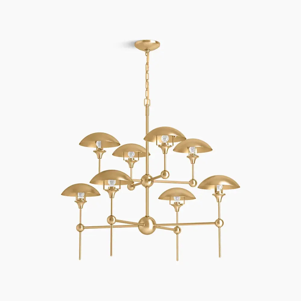 Kohler Vorleigh 8 Light Chandelier 27951-CH08-2GL - Plumbing Market