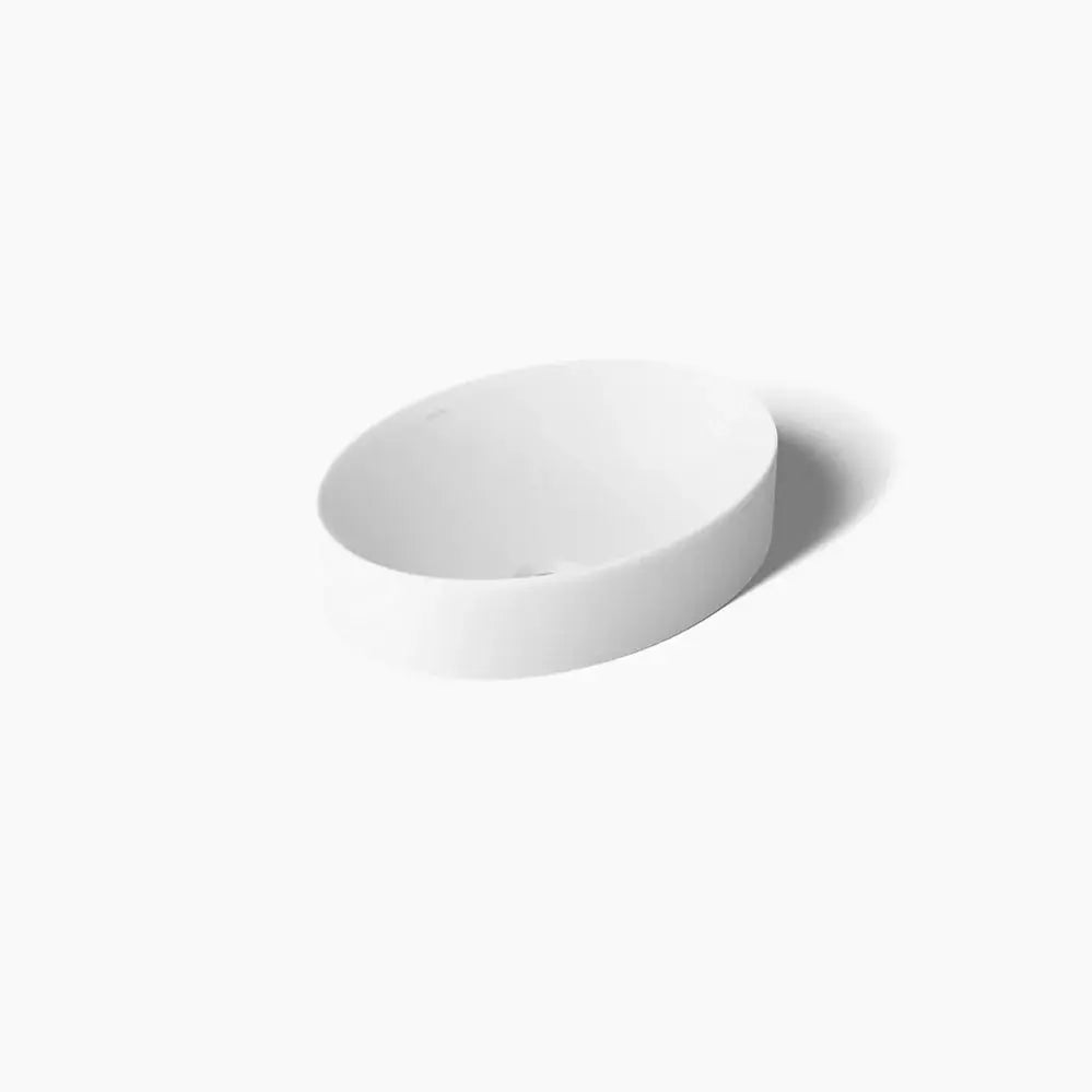 Kohler Vox 20" oval vessel bathroom sink white - Plumbing Market