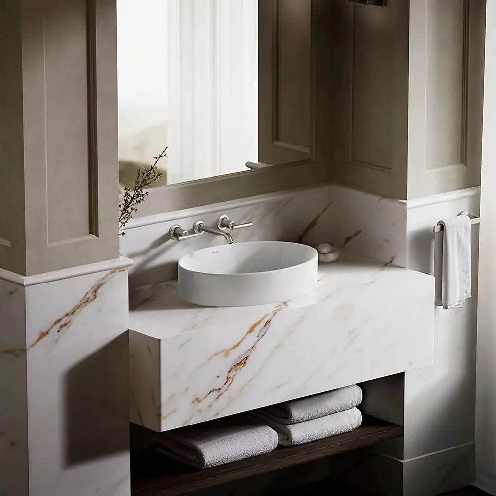 Kohler Vox 20" oval vessel bathroom sink white - Plumbing Market