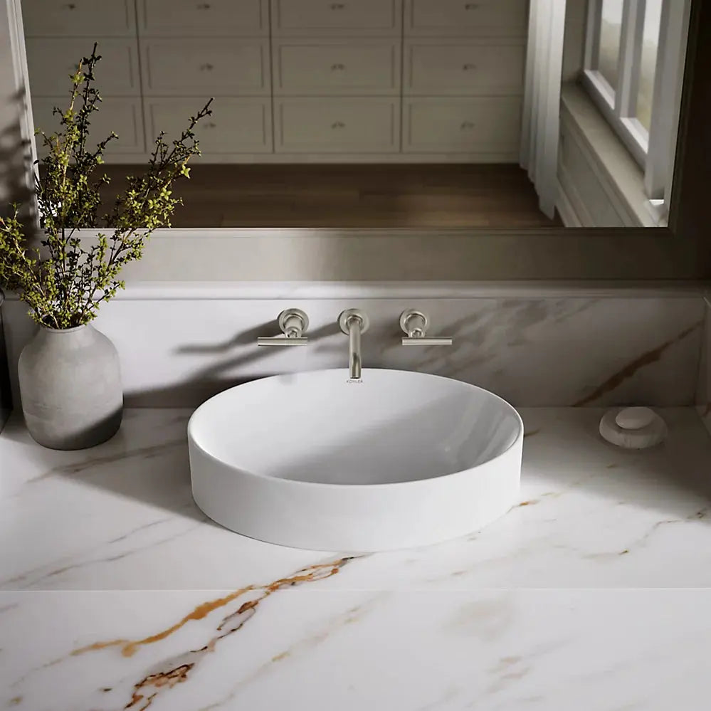 Kohler Vox 20" oval vessel bathroom sink white - Plumbing Market