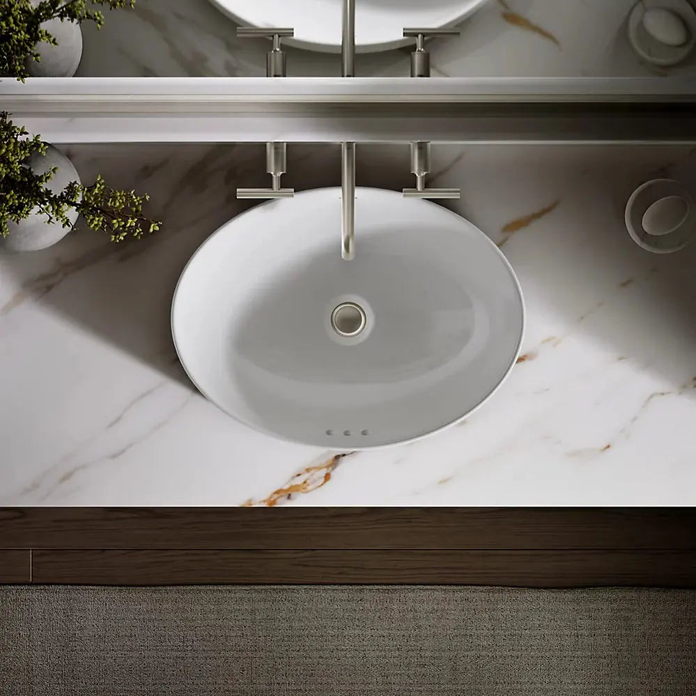 Kohler Vox 20" oval vessel bathroom sink white - Plumbing Market