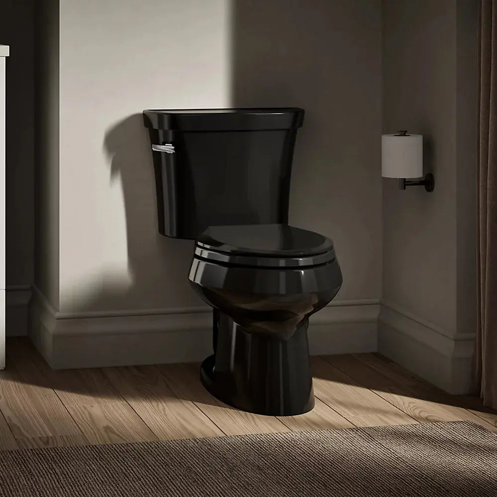 Kohler Wellworth Standard Height Two-piece elongated toilet, 1.28 gpf - Plumbing Market