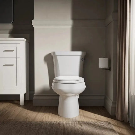Kohler Wellworth Two-piece elongated toilet, 1.28 gpf 3998-RA-0 - Plumbing Market