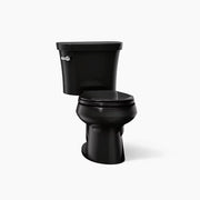 Kohler Wellworth Two-piece round-front toilet, 1.28 gpf 3947-7 - Plumbing Market
