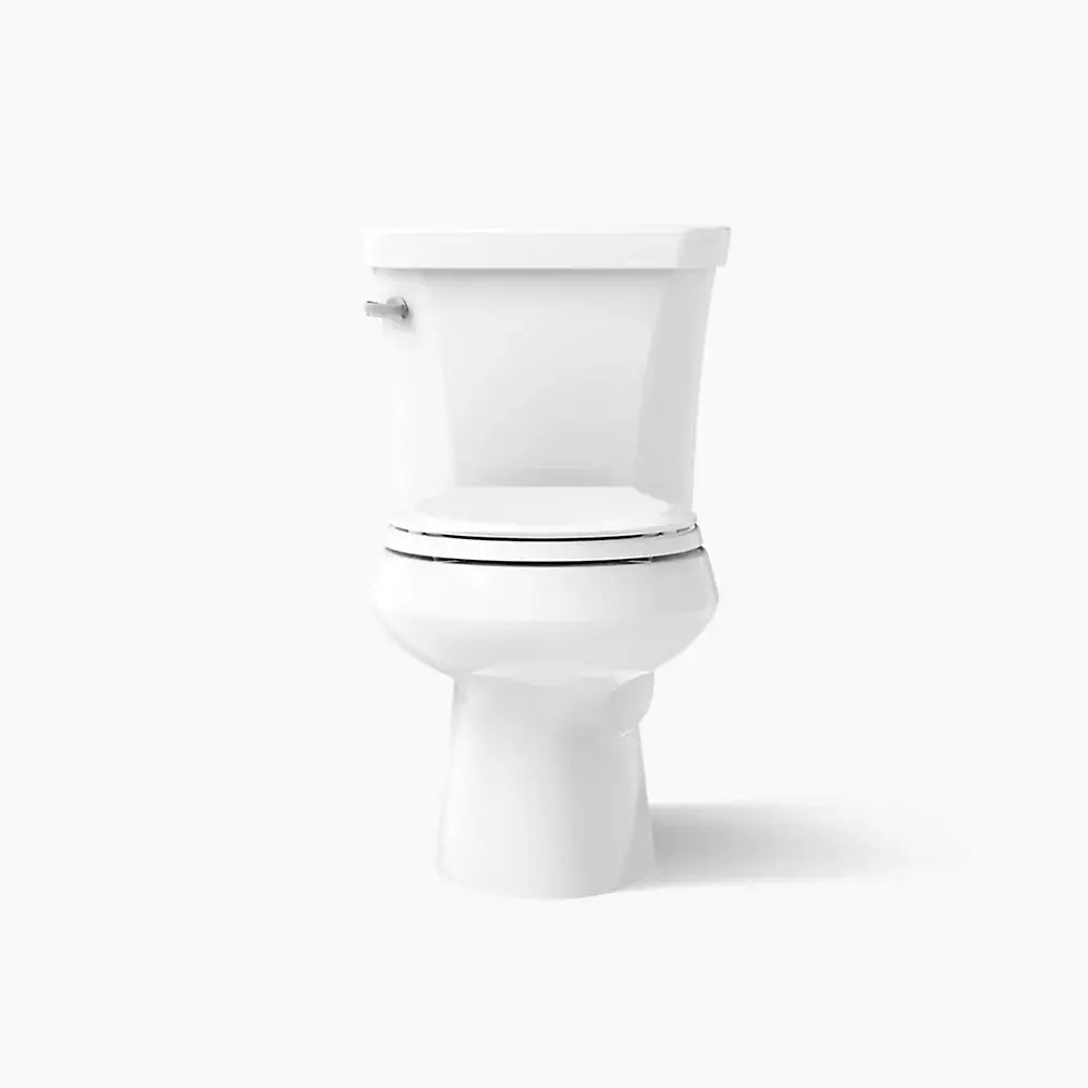 Kohler Wellworth Two-piece round-front toilet, 1.6 gpf Less Seat - Plumbing Market