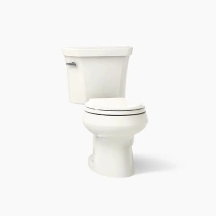 Kohler Wellworth Two-piece round-front toilet, 1.6 gpf in Biscuit - Plumbing Market