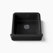 Kohler Whitehaven 23-1/2" undermount single-bowl farmhouse kitchen sink black - Plumbing Market
