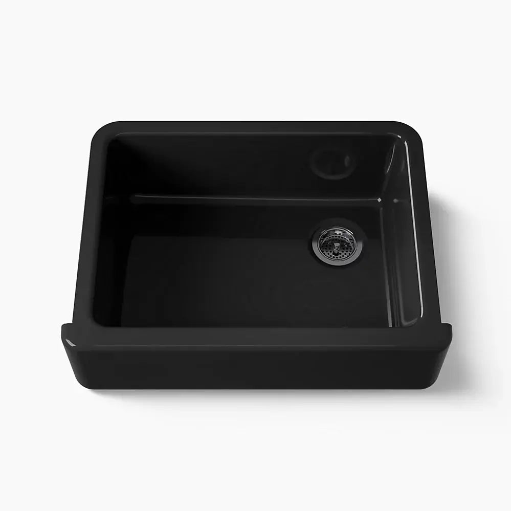 Kohler Whitehaven 29-3/4" undermount single-bowl farmhouse kitchen sink black - Plumbing Market