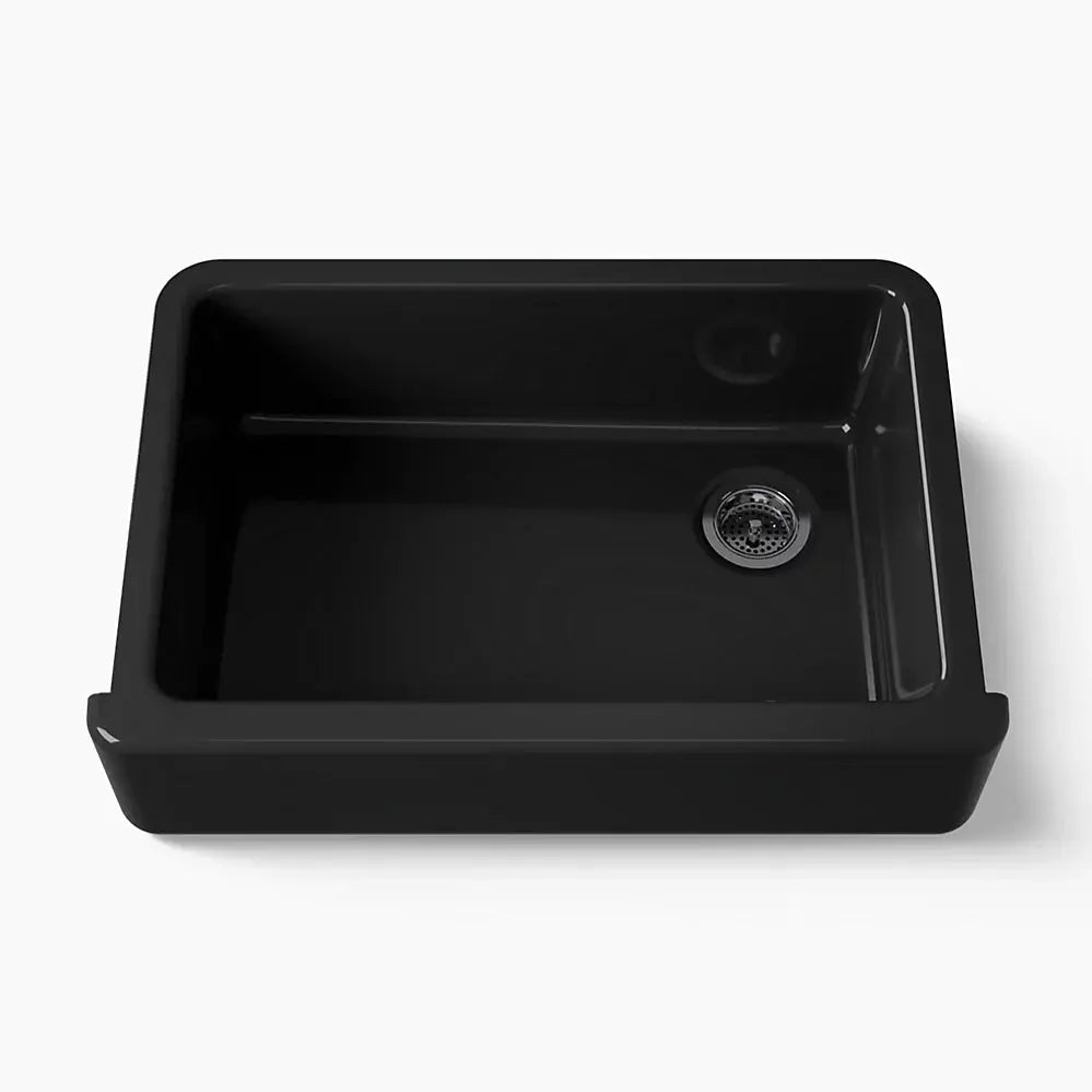 Kohler Whitehaven 32-3/4" undermount single-bowl farmhouse kitchen sink black - Plumbing Market