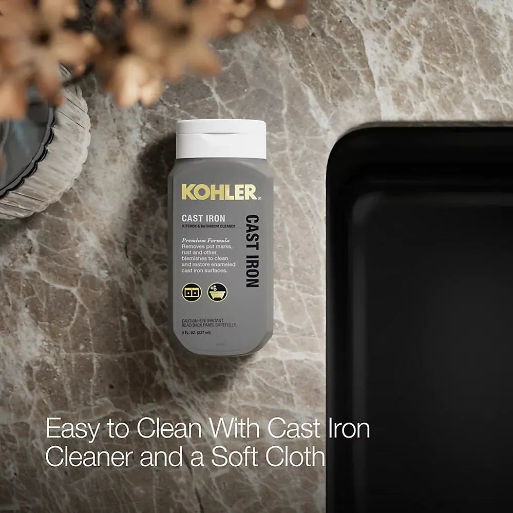 Kohler Whitehaven Smart Divide 35-3/4" undermount double-bowl farmhouse kitchen sink black - Plumbing Market