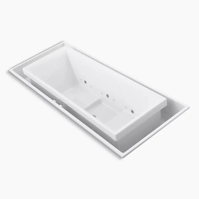 Kohler sok 104" x 41" drop-in Effervescence bath with chromatherapy and center drain K-1166-C1-0 - Plumbing Market