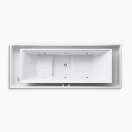 Kohler sok 104" x 41" drop-in Effervescence bath with chromatherapy and center drain K-1166-C1-0 - Plumbing Market