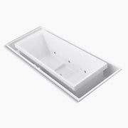Kohler sok 104" x 41" drop-in Effervescence bath with chromatherapy and center drain white - Plumbing Market