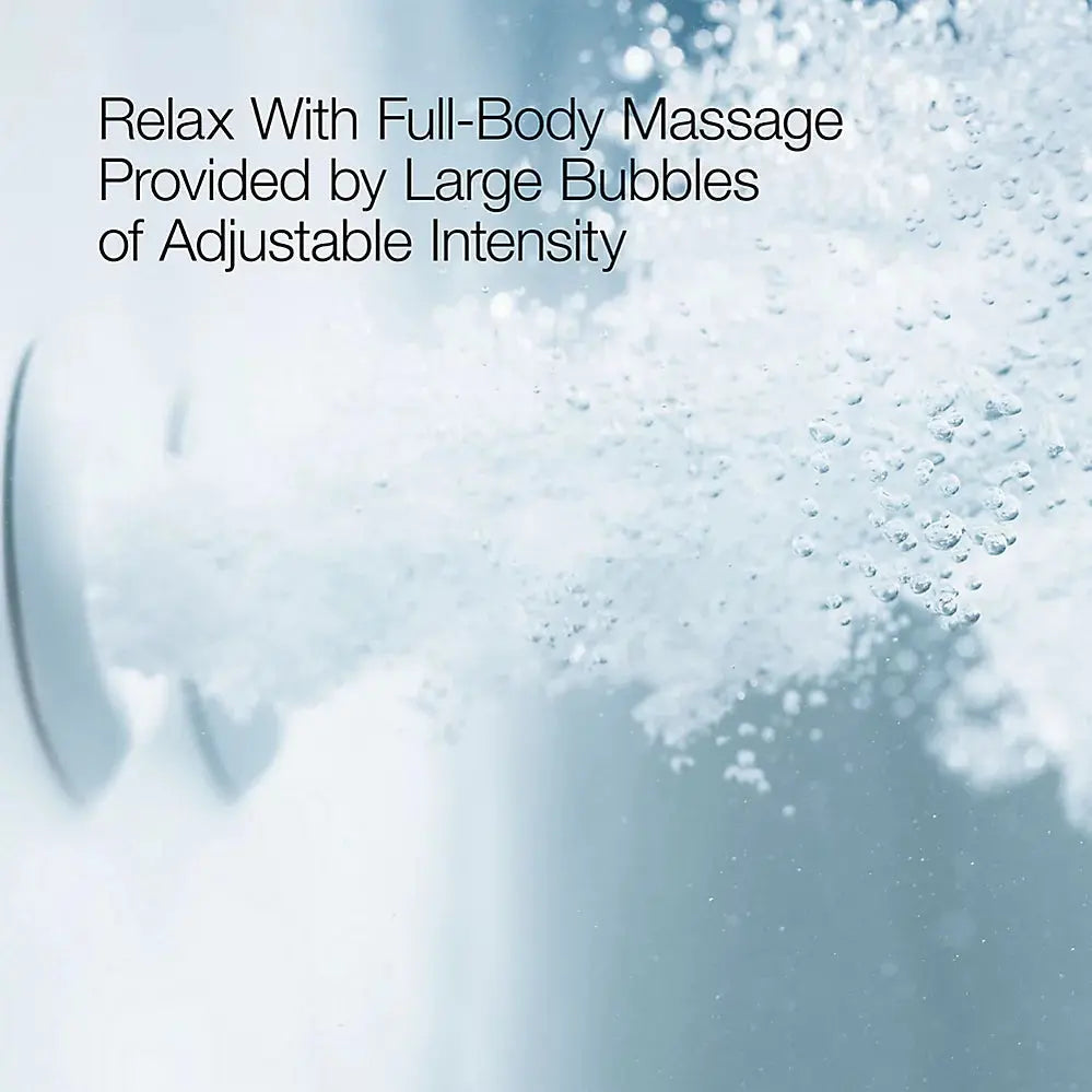 Kohler sok 104" x 41" drop-in Effervescence bath with chromatherapy and center drain white - Plumbing Market