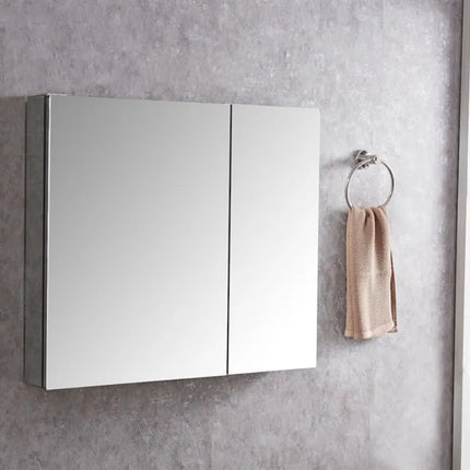 Kube Bath 30 Inch Mirrored Bathroom Medicine Cabinet - Plumbing Market