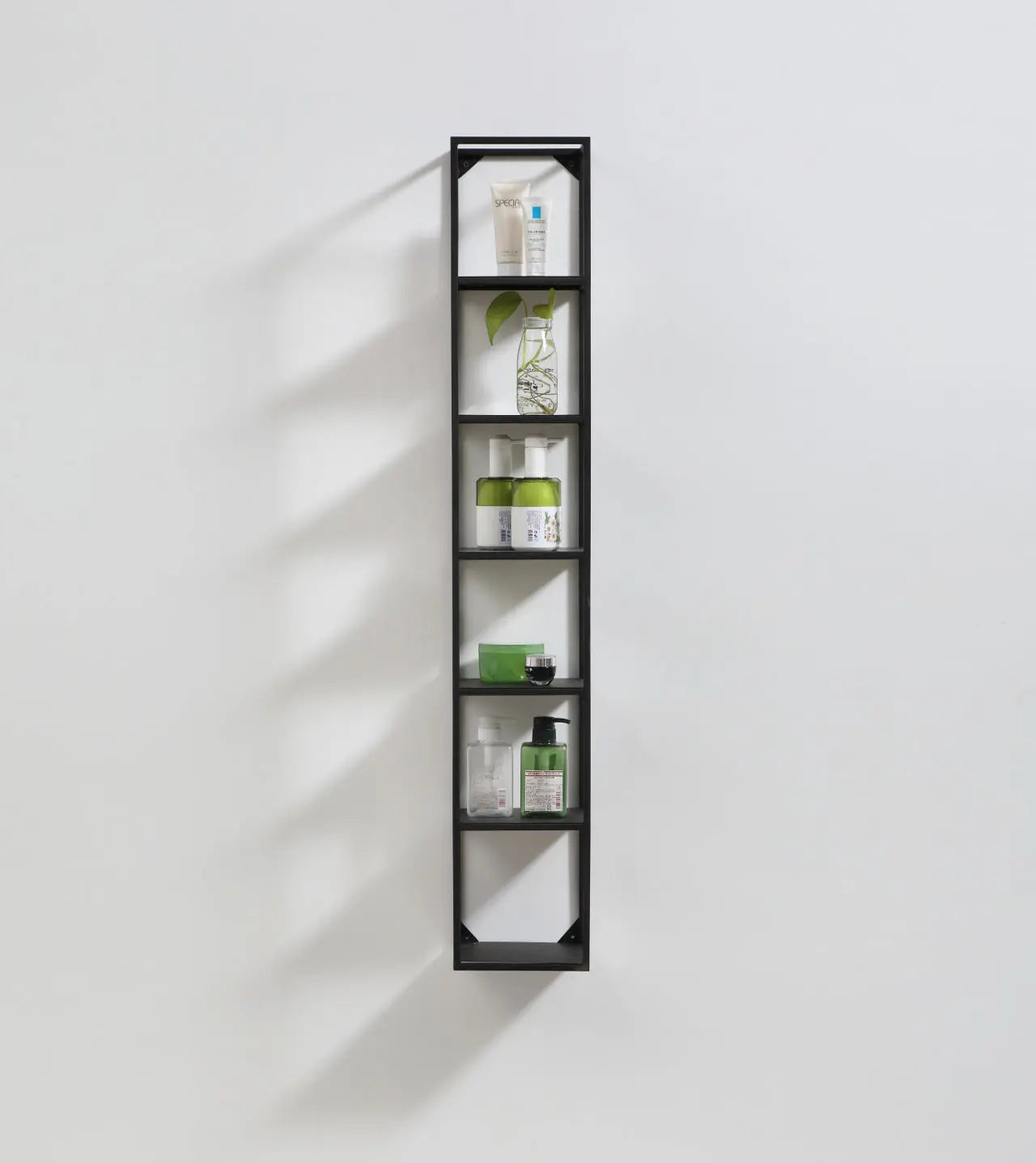 Kube Bath 47 Inch High Wall Mount Metal Shelf Unit Black - Plumbing Market