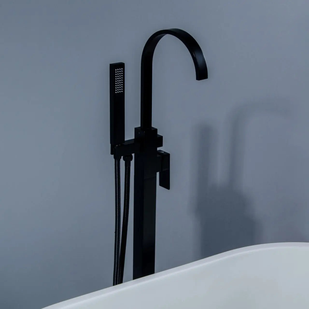 Kube Bath Aqua Arcco Floor Mounted Soaker Tub Faucet - Plumbing Market