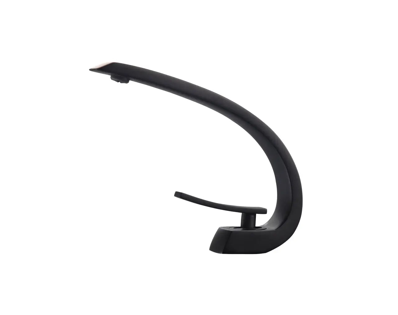 Kube Bath Aqua Arcco Single Hole Mount Bathroom Vanity Faucet – Black - Plumbing Market