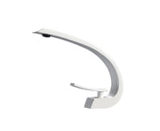 Kube Bath Aqua Arcco Single Hole Mount Bathroom Vanity Faucet – White - Plumbing Market