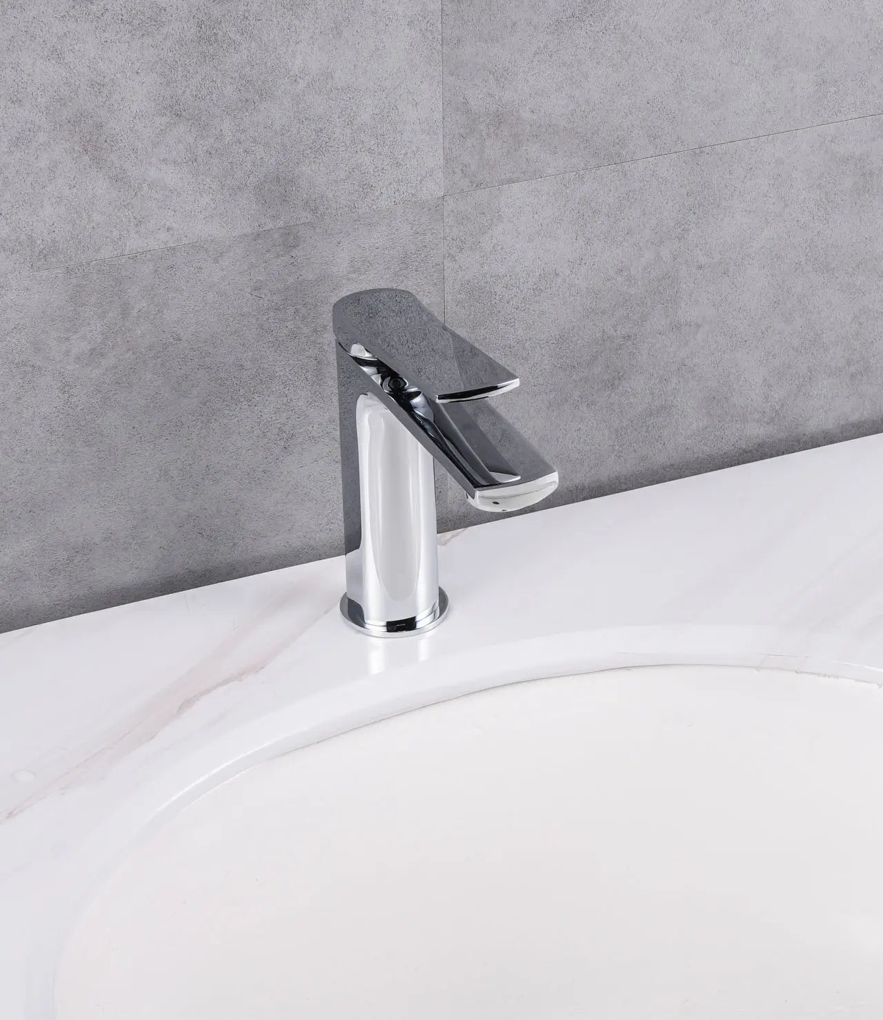 Kube Bath Aqua Balli 7" Single Lever Bathroom Vanity Faucet – Chrome - Plumbing Market