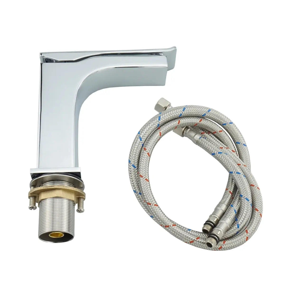 Kube Bath Aqua Cascata 6" Single Lever Bathroom Vanity Faucet – Chrome - Plumbing Market