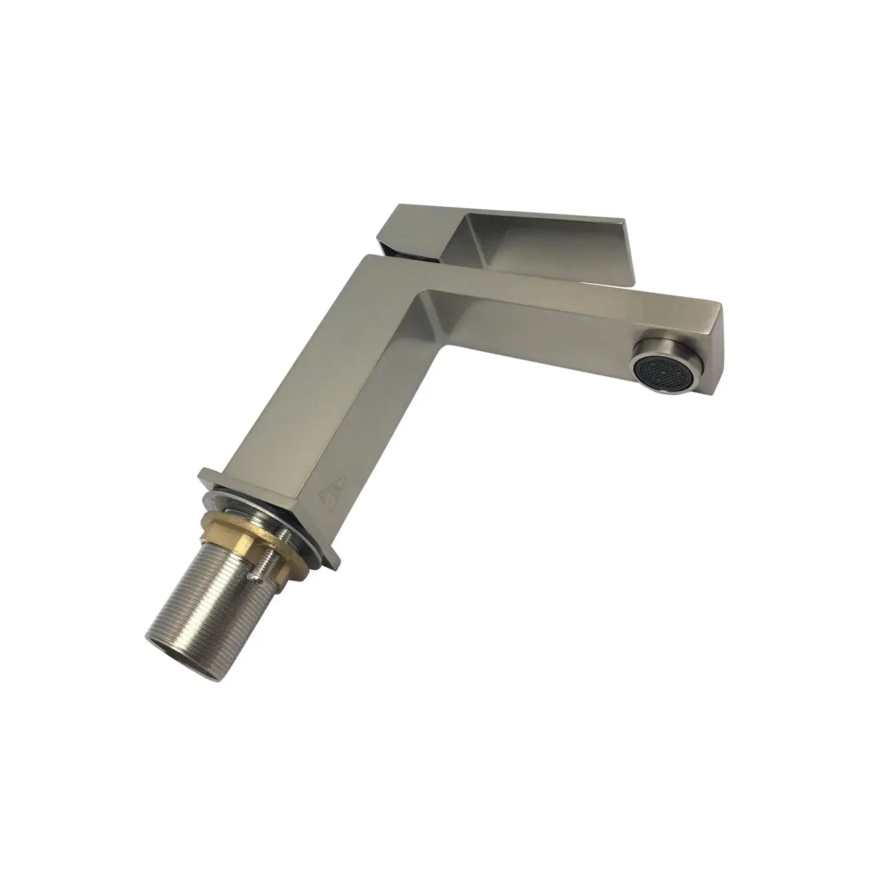 Kube Bath Aqua Kubo Single Lever Bathroom Vanity Faucet – Brushed Nickel - Plumbing Market
