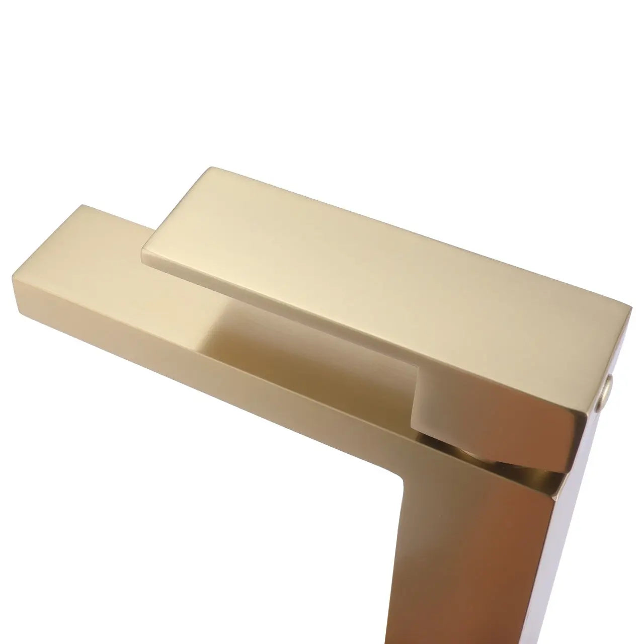 Kube Bath Aqua Kubo Single Lever Bathroom Vanity Faucet – Gold - Plumbing Market