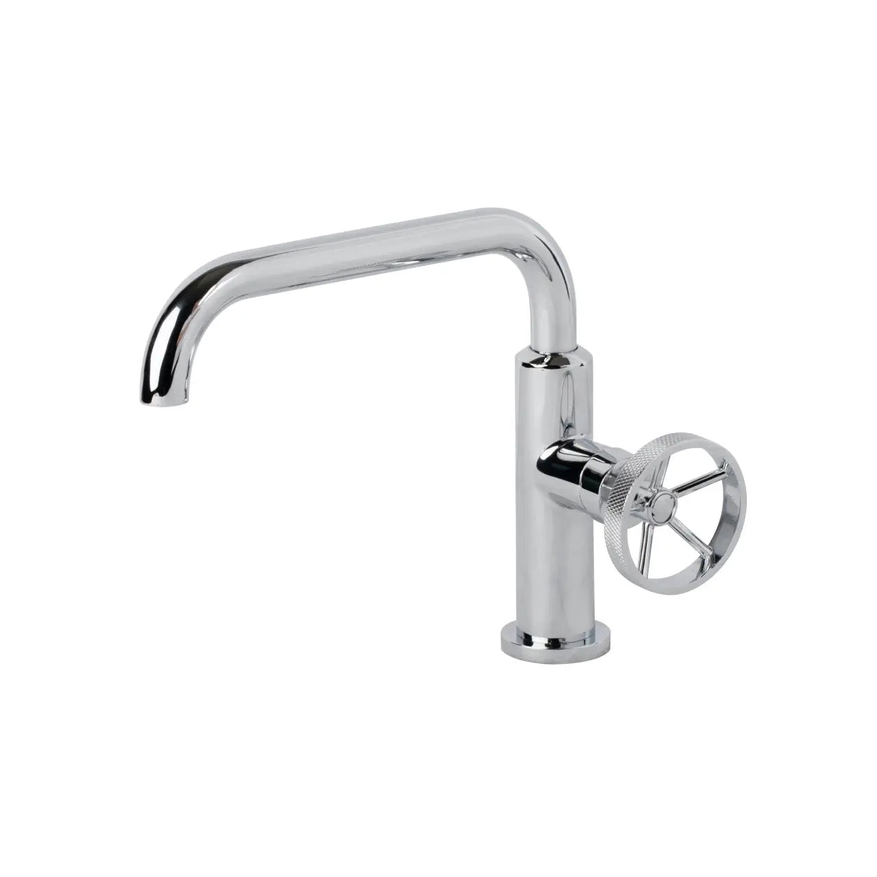 Kube Bath Aqua Loft Single Lever Bathroom Vanity Faucet With Side Handle – Chrome - Plumbing Market