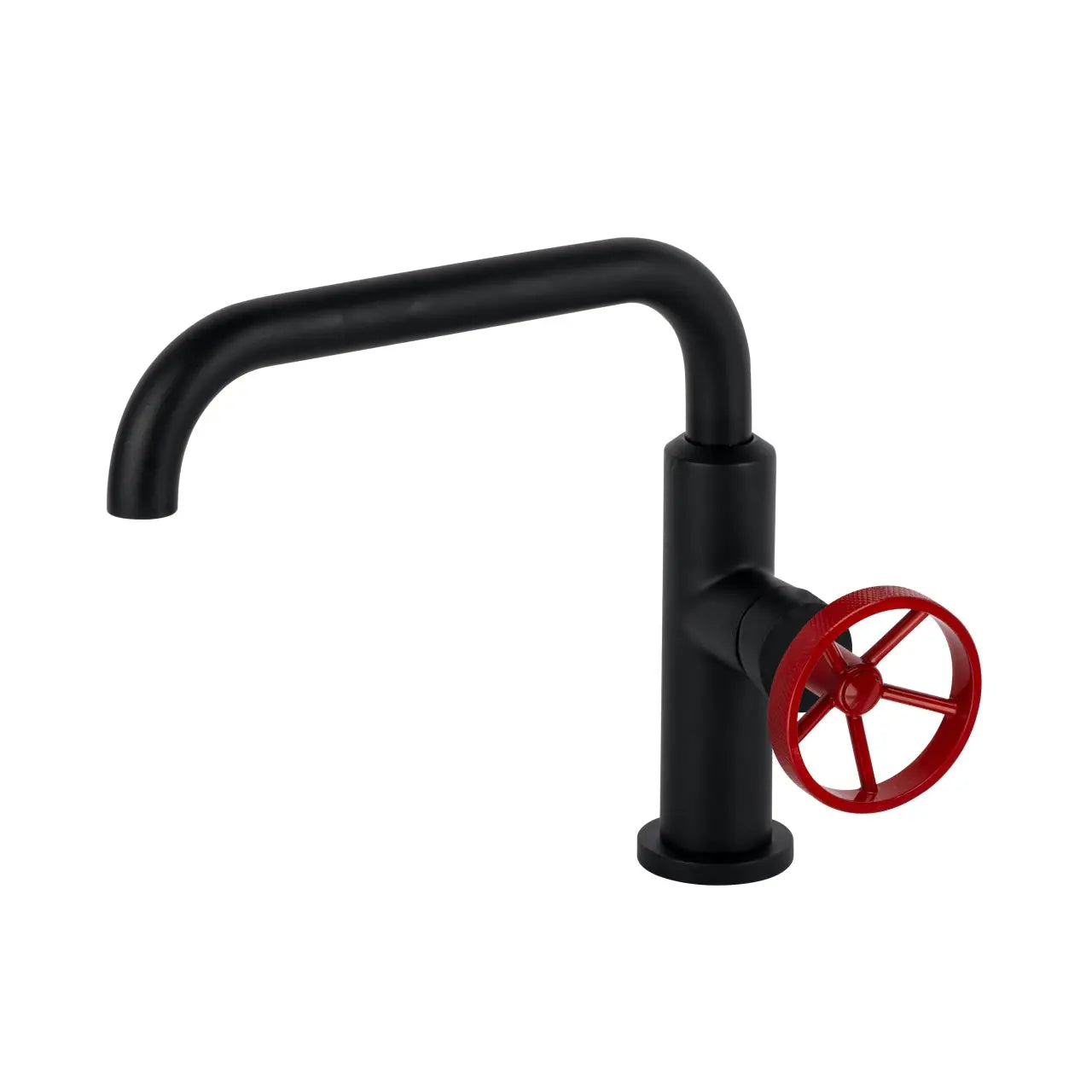 Kube Bath Aqua Loft Single Lever Bathroom Vanity Faucet With Side Handle – Matte Black - Plumbing Market
