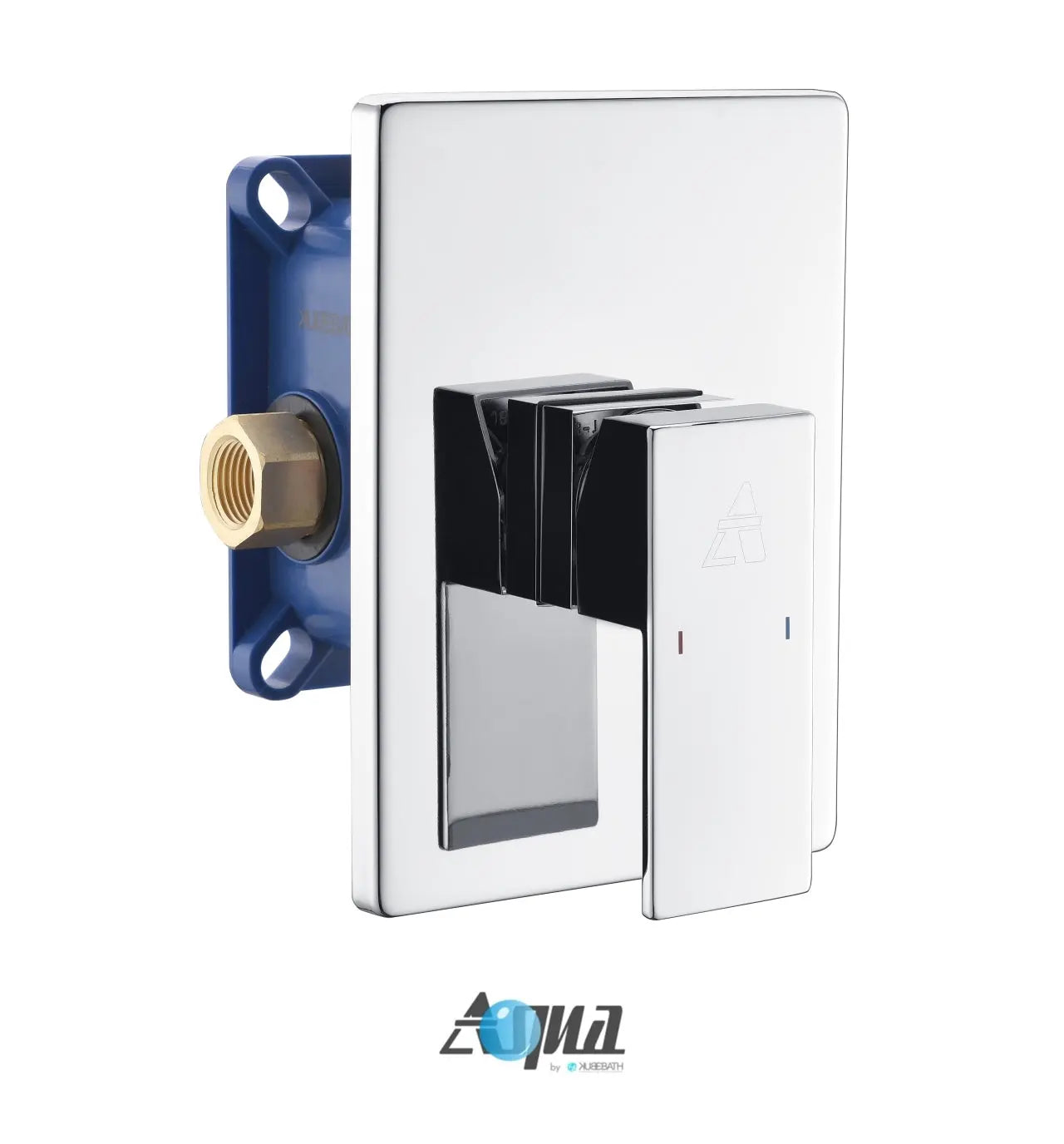 Kube Bath Aqua Piazza Shower Set With 12" Square Rain Shower Head Chrome - Plumbing Market