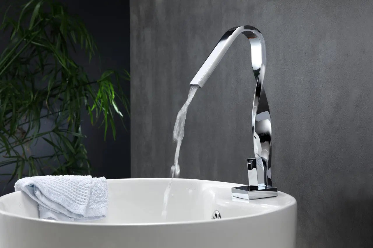 Kube Bath Aqua Riccio Single Lever Faucet Chrome - Plumbing Market