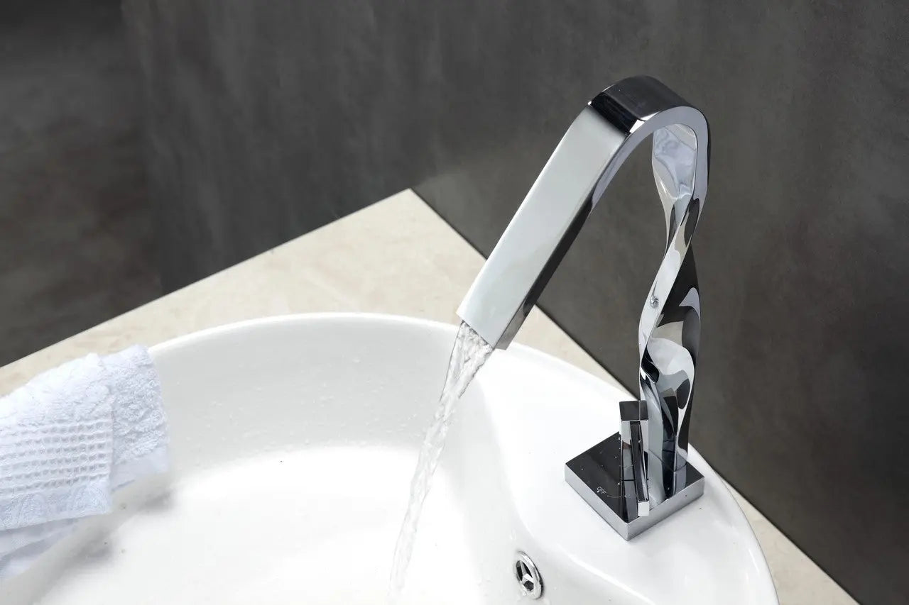 Kube Bath Aqua Riccio Single Lever Faucet Chrome - Plumbing Market