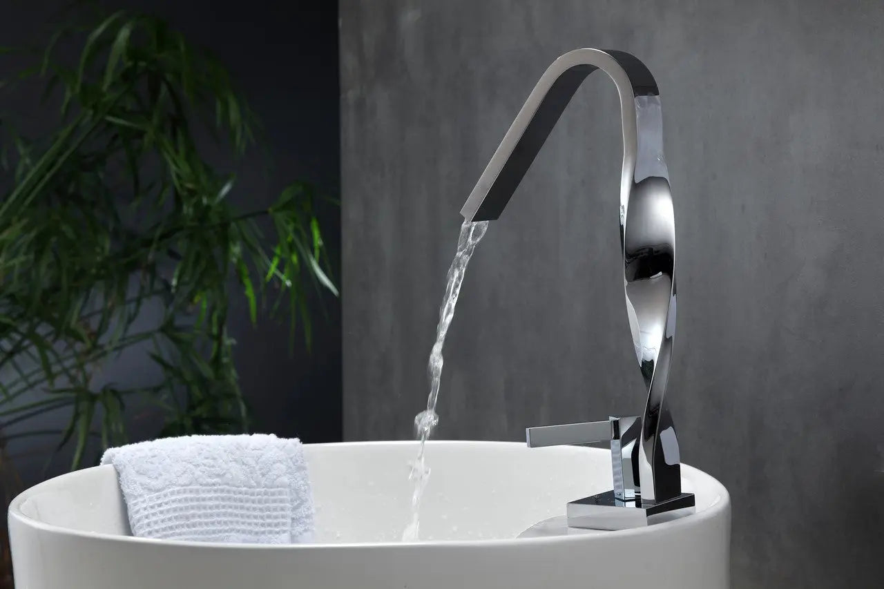 Kube Bath Aqua Riccio Single Lever Faucet Chrome - Plumbing Market