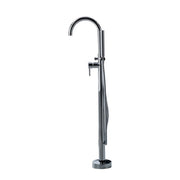 Kube Bath Aqua Ronda Floor Mounted Soaker Tub Faucet