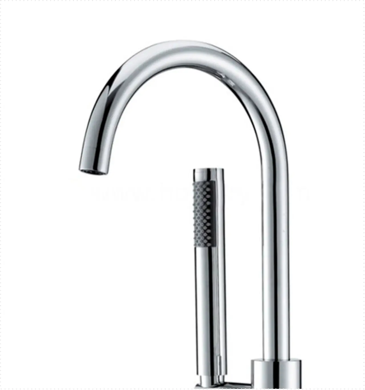 Kube Bath Aqua Ronda Floor Mounted Soaker Tub Faucet