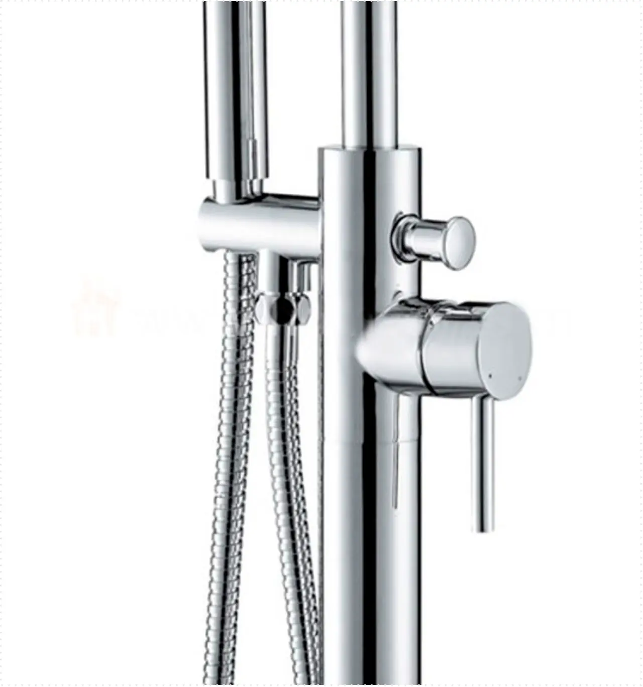 Kube Bath Aqua Ronda Floor Mounted Soaker Tub Faucet