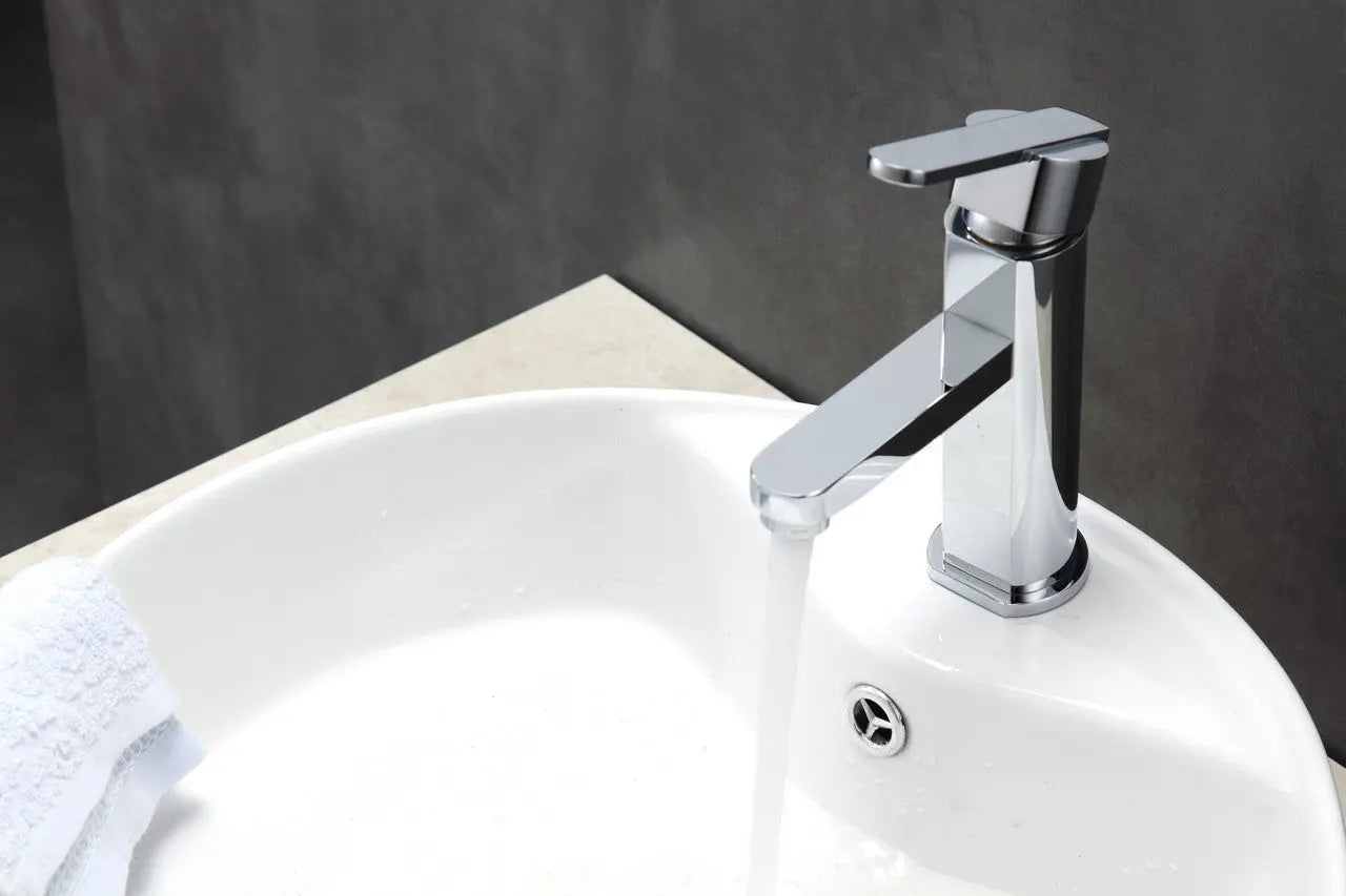 Kube Bath Aqua Roundo Single Hole Mount Bathroom Vanity Faucet Chrome - Plumbing Market
