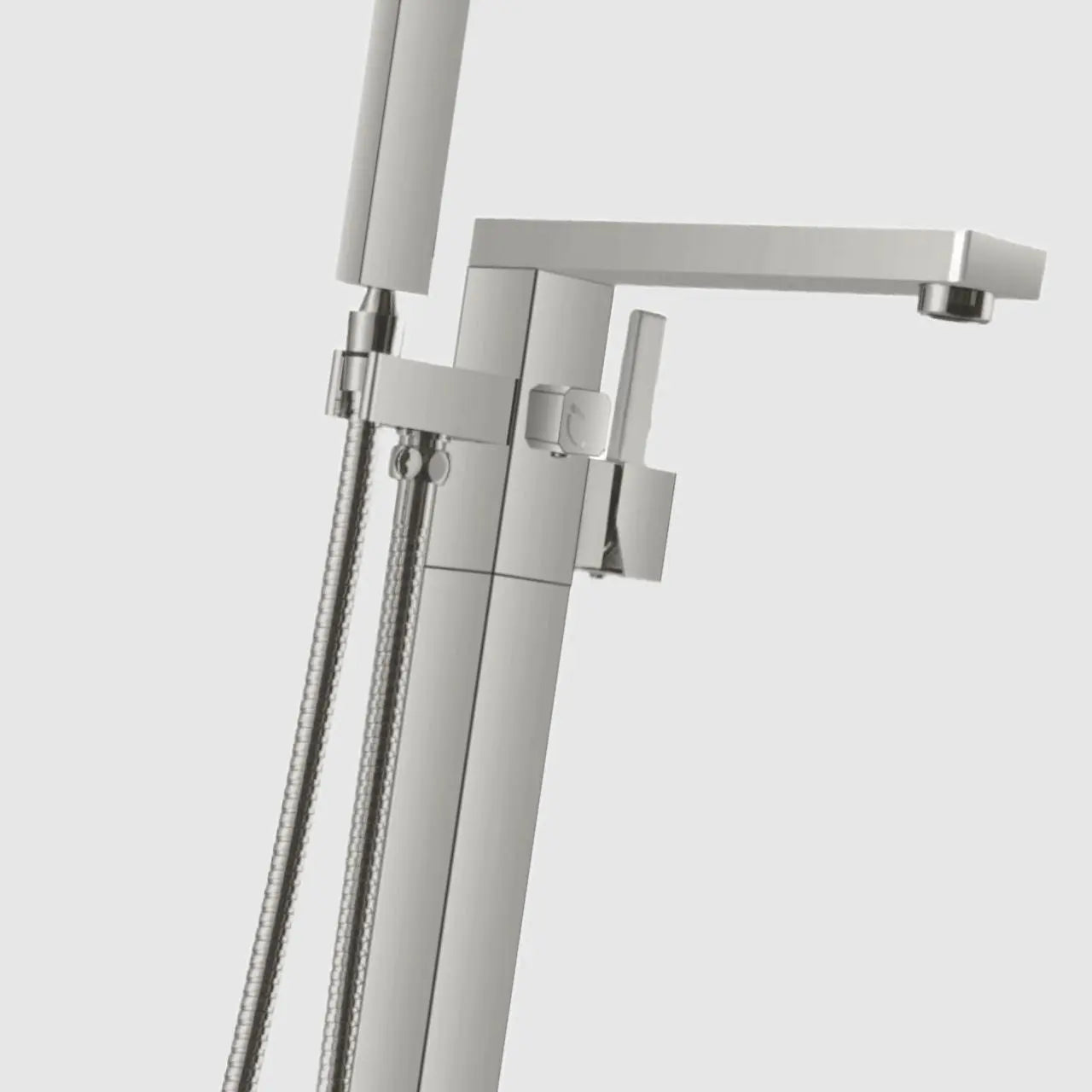 Kube Bath Aqua Squadra Floor Mounted Soaker Tub Faucet