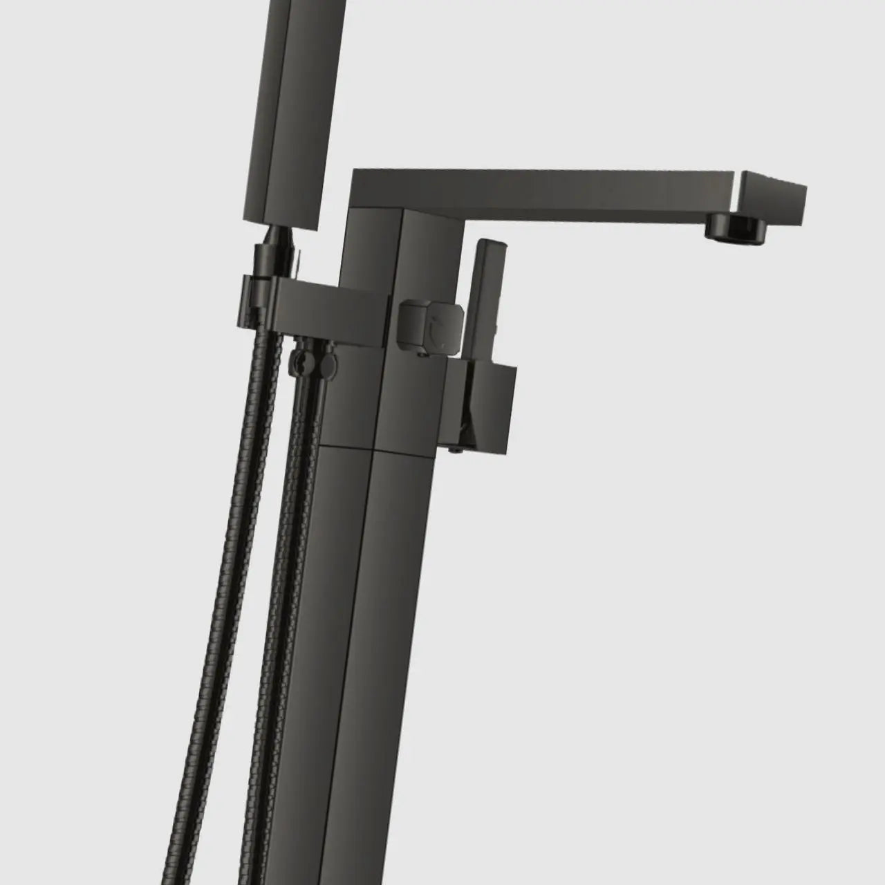 Kube Bath Aqua Squadra Floor Mounted Soaker Tub Faucet