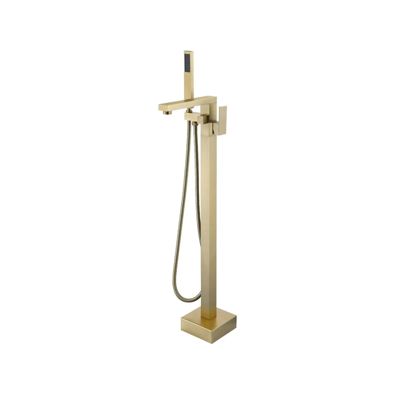 Kube Bath Aqua Squadra Floor Mounted Soaker Tub Faucet